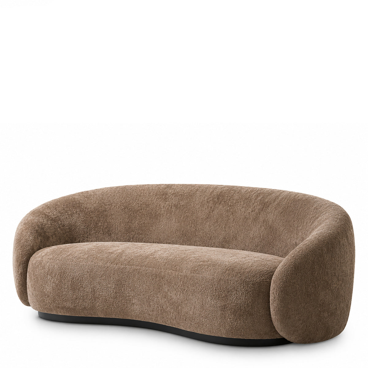 Eichholtz Amore S Curved Sofa in Avelin Brown | Eichholtz Los Angeles